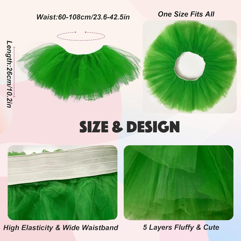 ILHSTY 3 Pack Women Teens Adult Tutu Skirt, 5 Layers Puffy Classic Tulle Tutus Skirts for Women Ballet Run Party Halloween Costume - Image 3